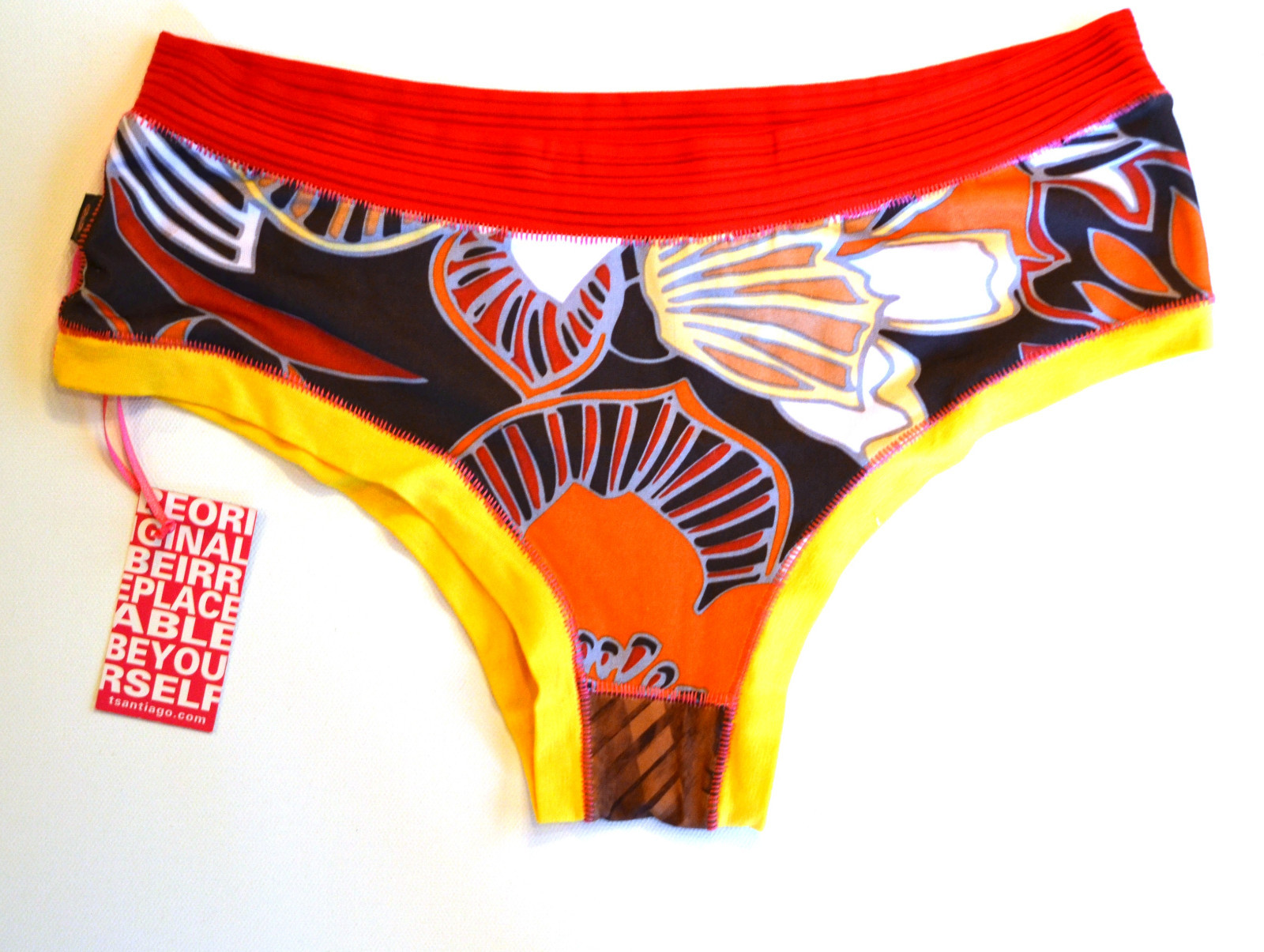 T. Santiago Athletic Activewear Stretch Boy Short Panties – Floral Print