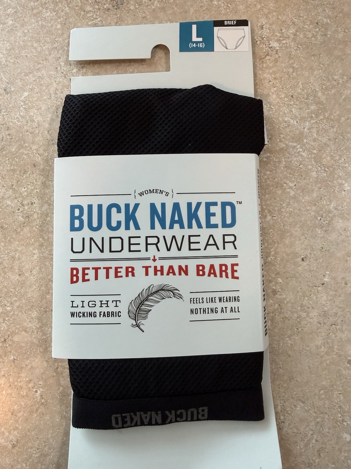 Duluth Trading Buck Naked Women’s Performance Briefs, Black, Large