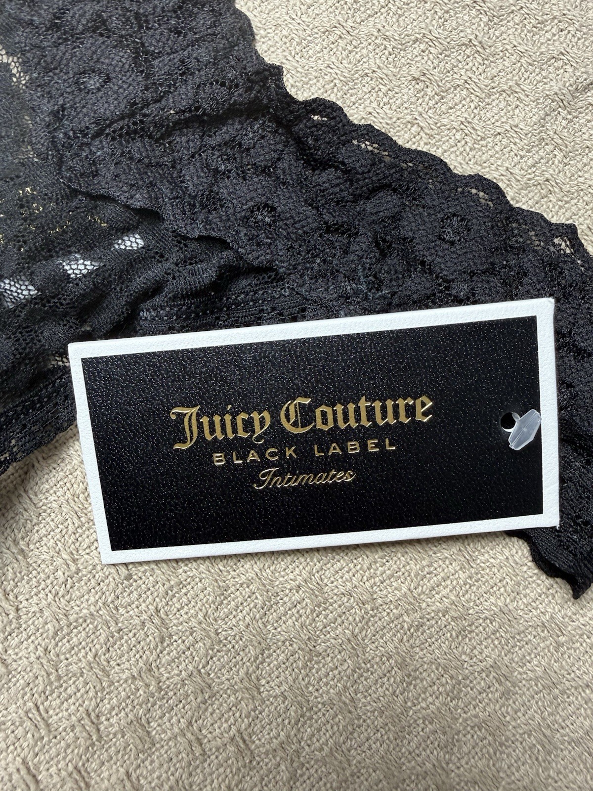 Lot Of 2 – Juicy Couture Black Label Lace Panties Size L. MSRP-$22.00 Each