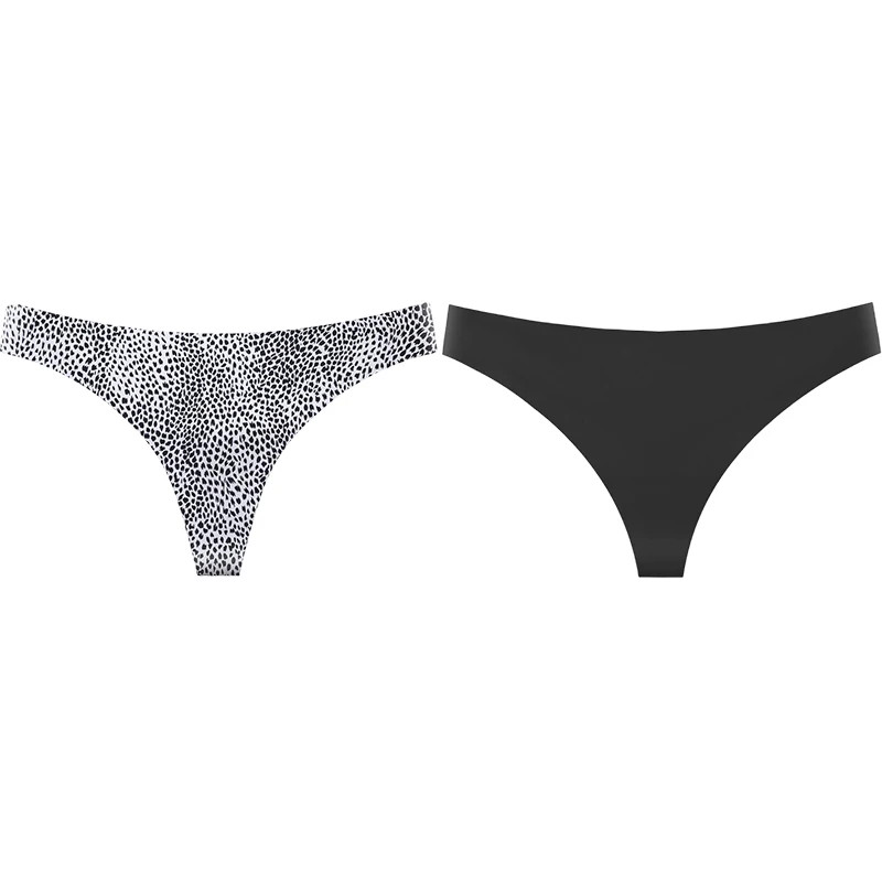 Leopard Thong Panties Women’s Low Rise Seamless Soft Stretch Breathable Comfort