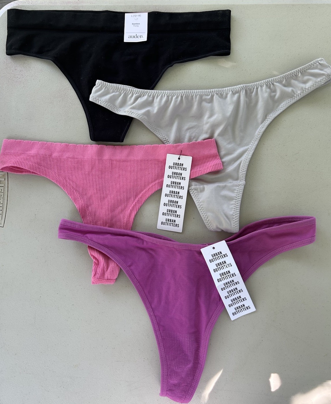 Mixed Lot Of 4 Thing Panties Size Large Urban Outfitters Sophie B Auden
