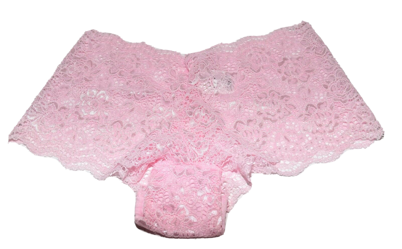 Isaac Mizrahi 2 Pairs Beige and Pink Floral Lace Hipster Panties Size PS NWOT