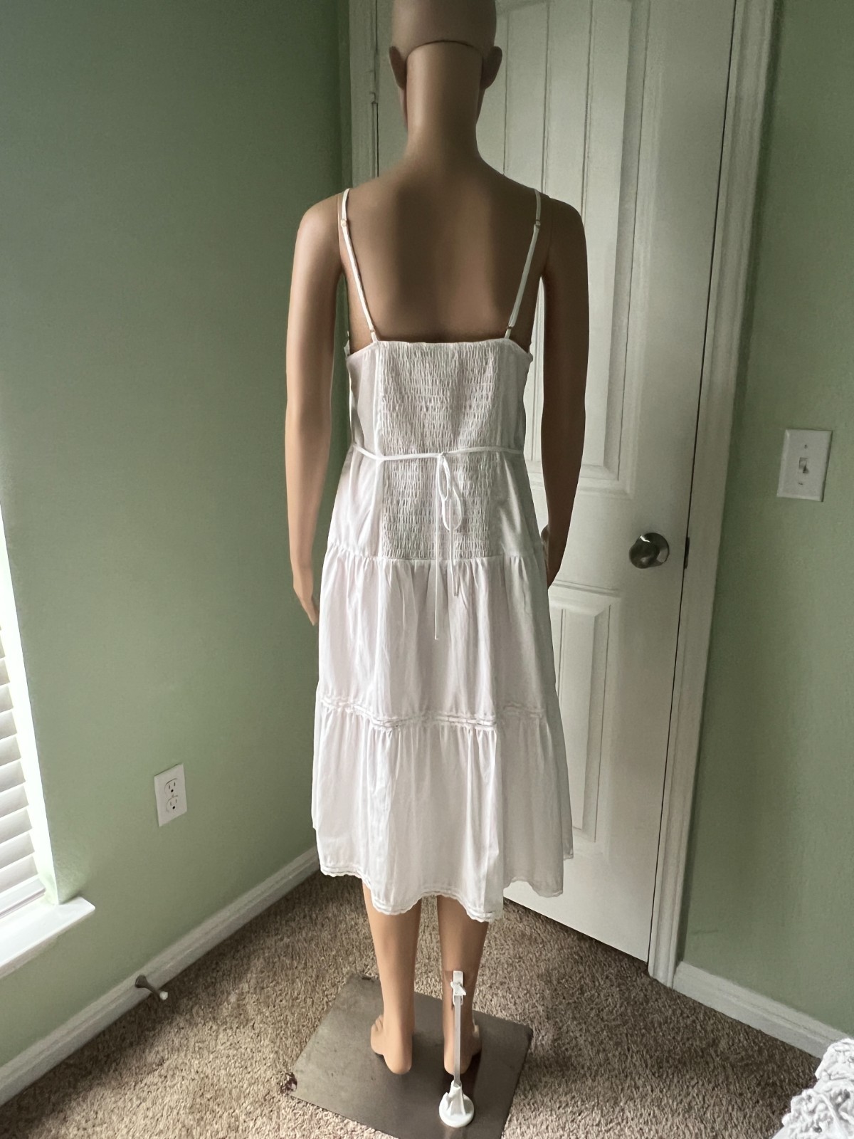 Victoria’s Secret PINK x Frankies Bikinis White Cotton Slip Dress Size M Victori
