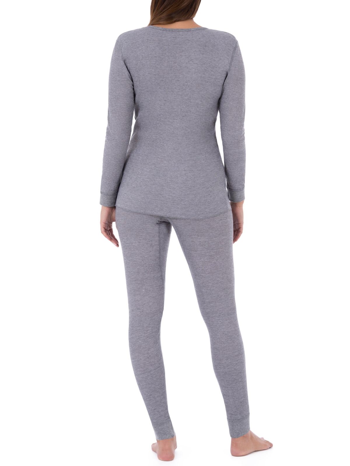 Fruit of the Loom Long Sleeve Thermal Top teens Size L 12/14 Grey