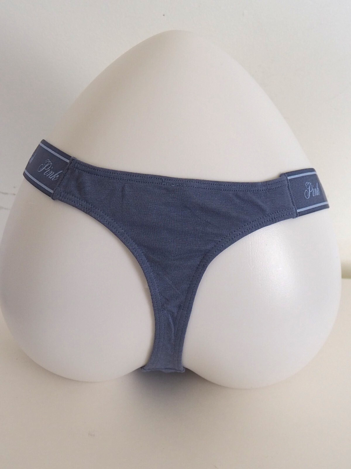 Victoria’s Secret Weiner Blue Dachshund High Leg Thong Panties Hot Dog Sz M NWT