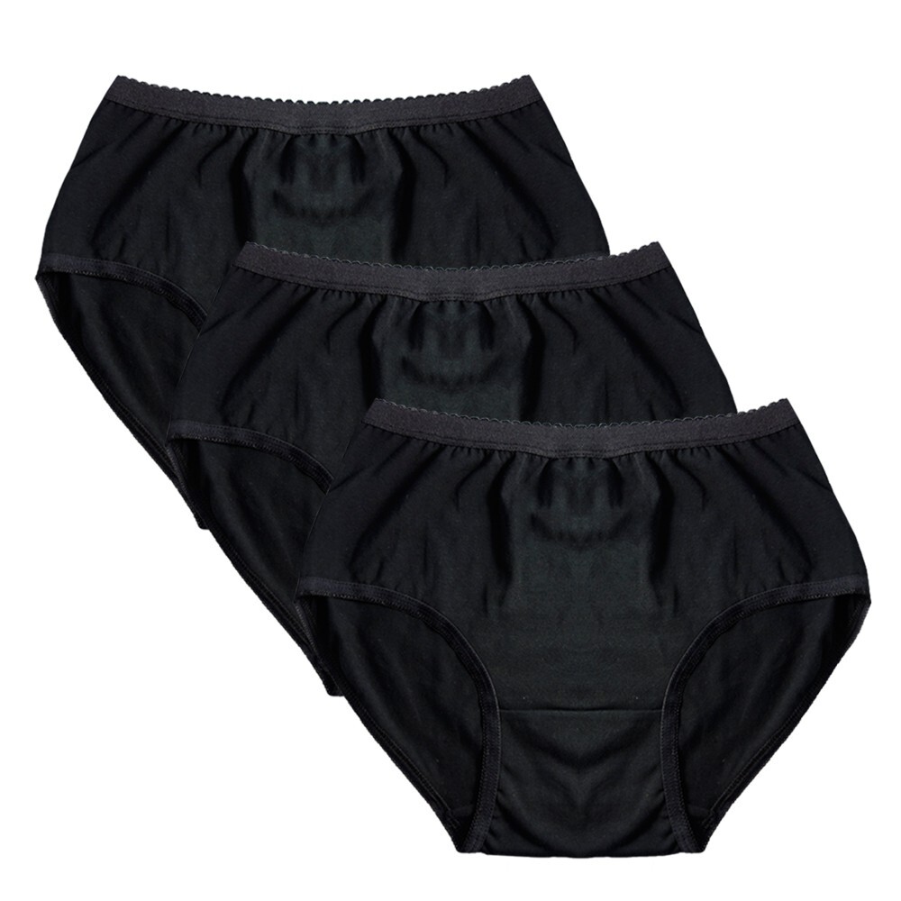 FEM Organic Cotton Underwear for Women Full Brief Women’s Panties – 3 pk