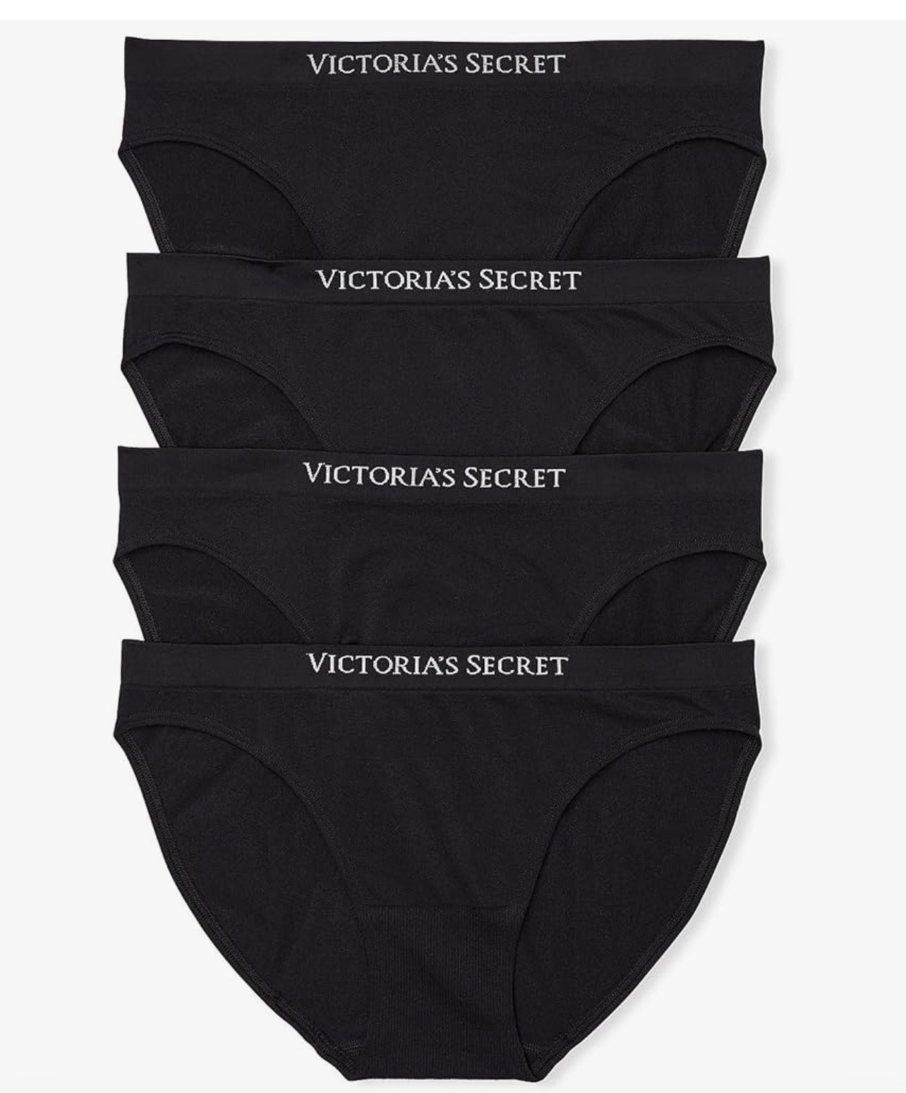 Victoria’s Secret Women’s Panties bikini Size Medium NEW 4-Pack BLACK