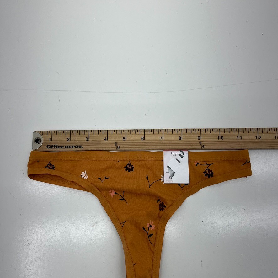 Auden 2 Pack Black & Orange Thong Women’s Size X-Small (0-2) NEW