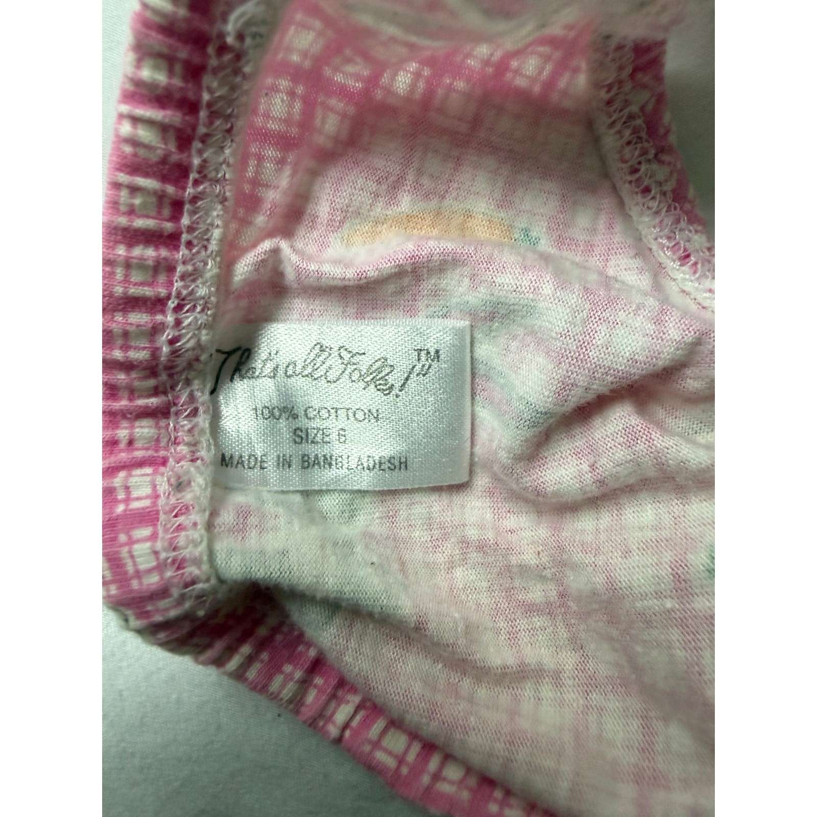 NWOT Looney Tunes Bugs Bunny Pink Print Thong Panty – Size M