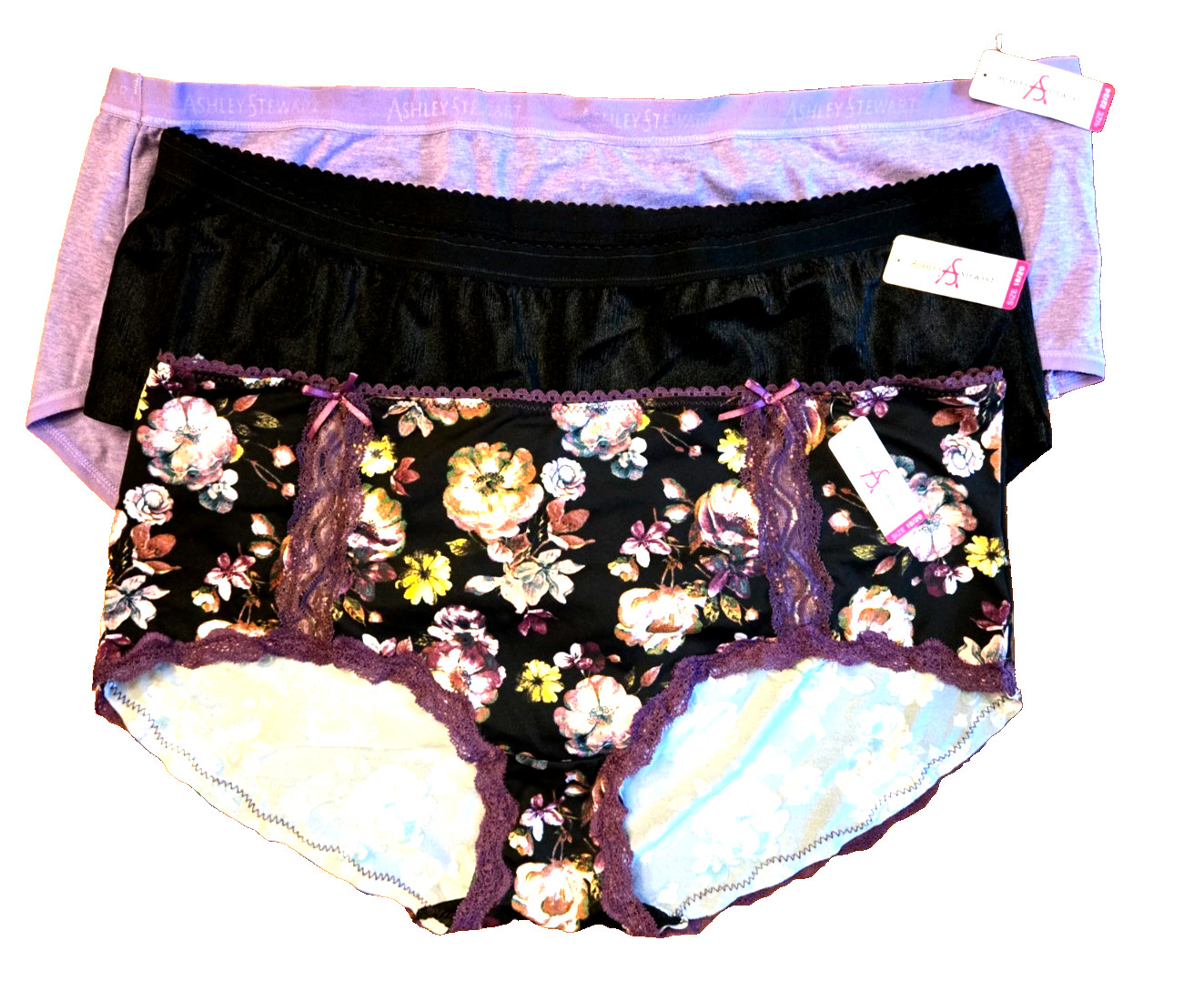 Ashley Stewart Panties (1) Size 22/24 & (2) Size 8/20 NWT