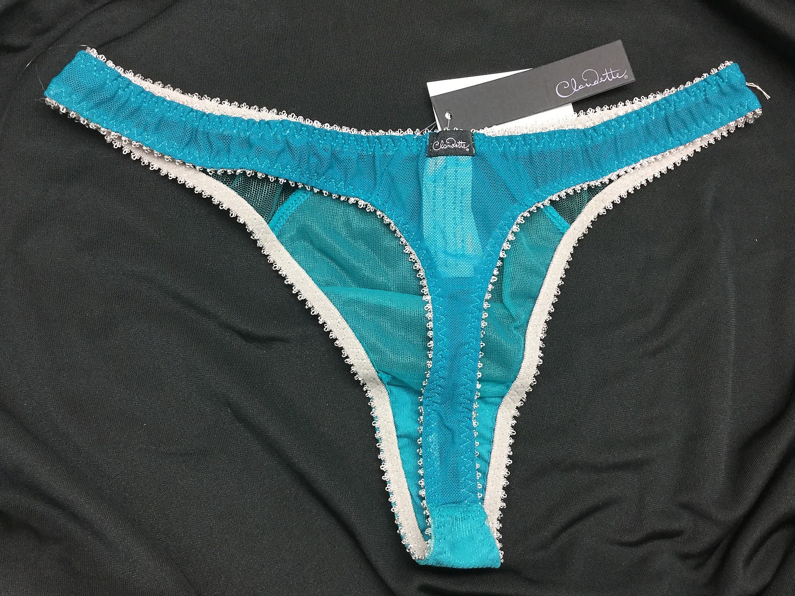 Claudette Brassiere Dessous Thong Bikini Panty Briefs Lingerie Panties Peacock