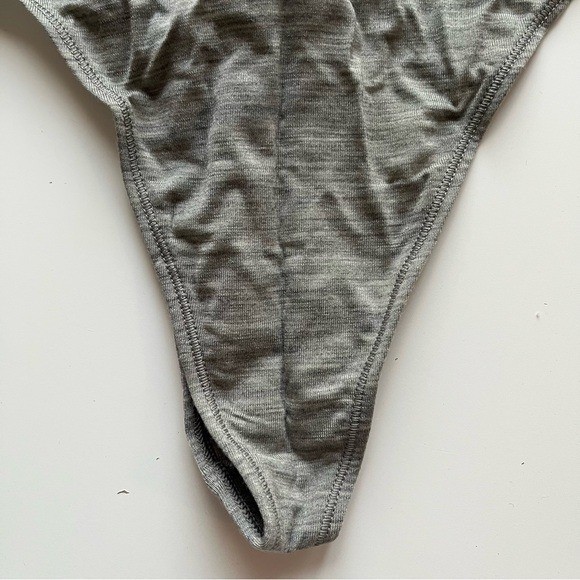 allbirds Trino Thong Underwear Panty Wool Blend Boulder Gray 3X NWT