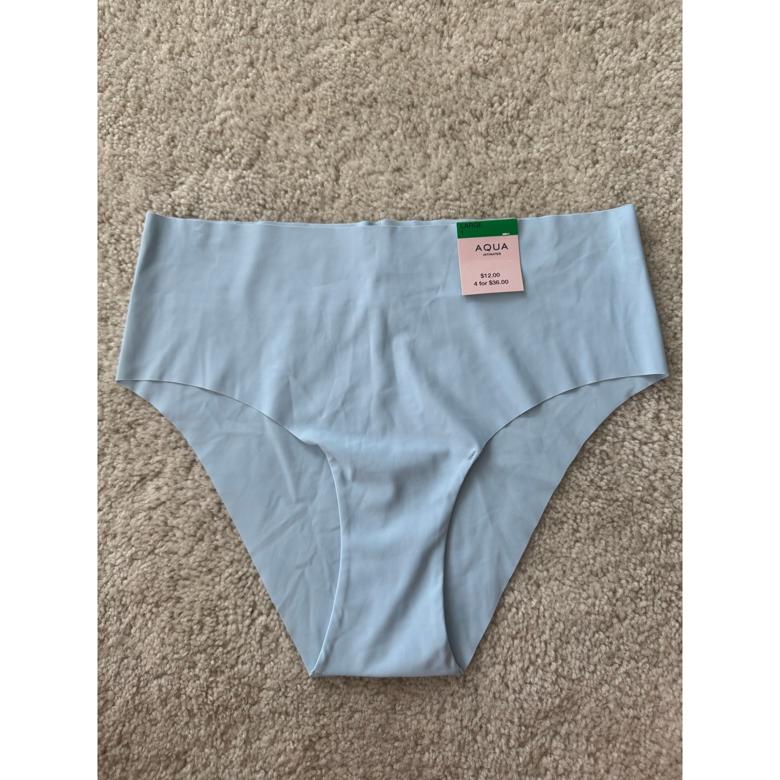 Women’s Aqua Hipster Panties – L – Multiple Colors & Prints – Soft Everyday NWT