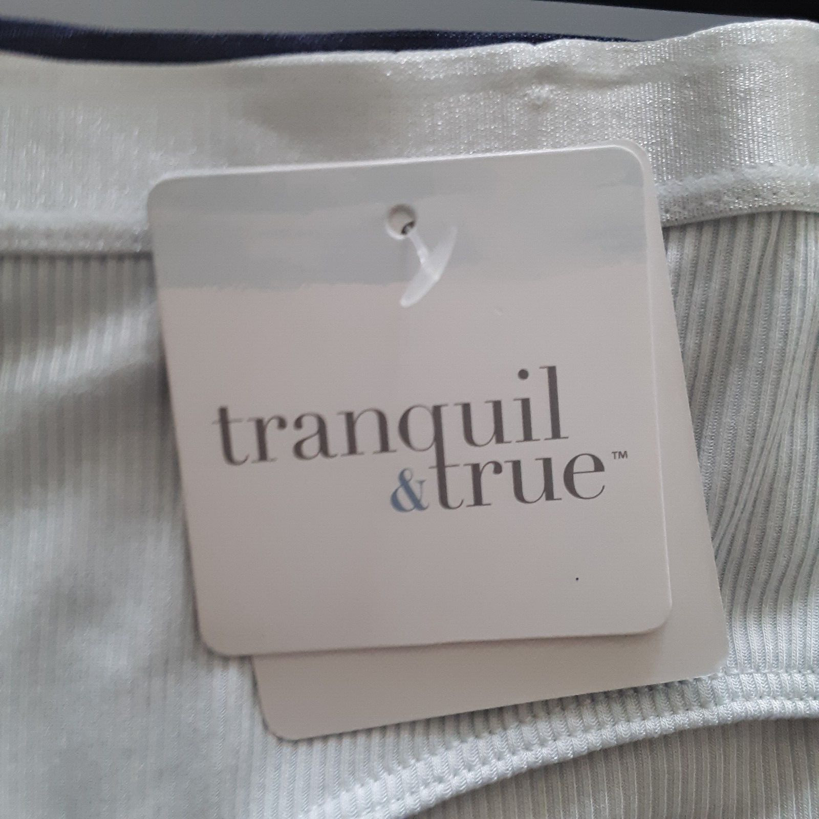 Tranquil & True Womens Size XL Hipsters Ribbed Rayon Solid Blue Peach 3 Pack