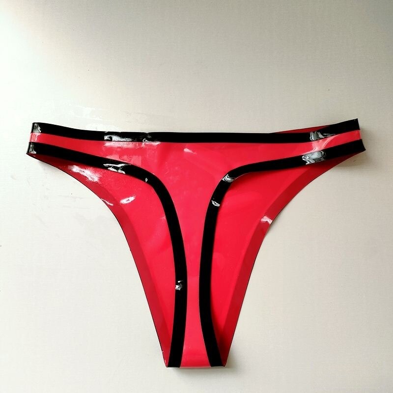 Latex Rubber Womens Thong G-string Knickers Bikini Briefs Panties Fetish BDSM