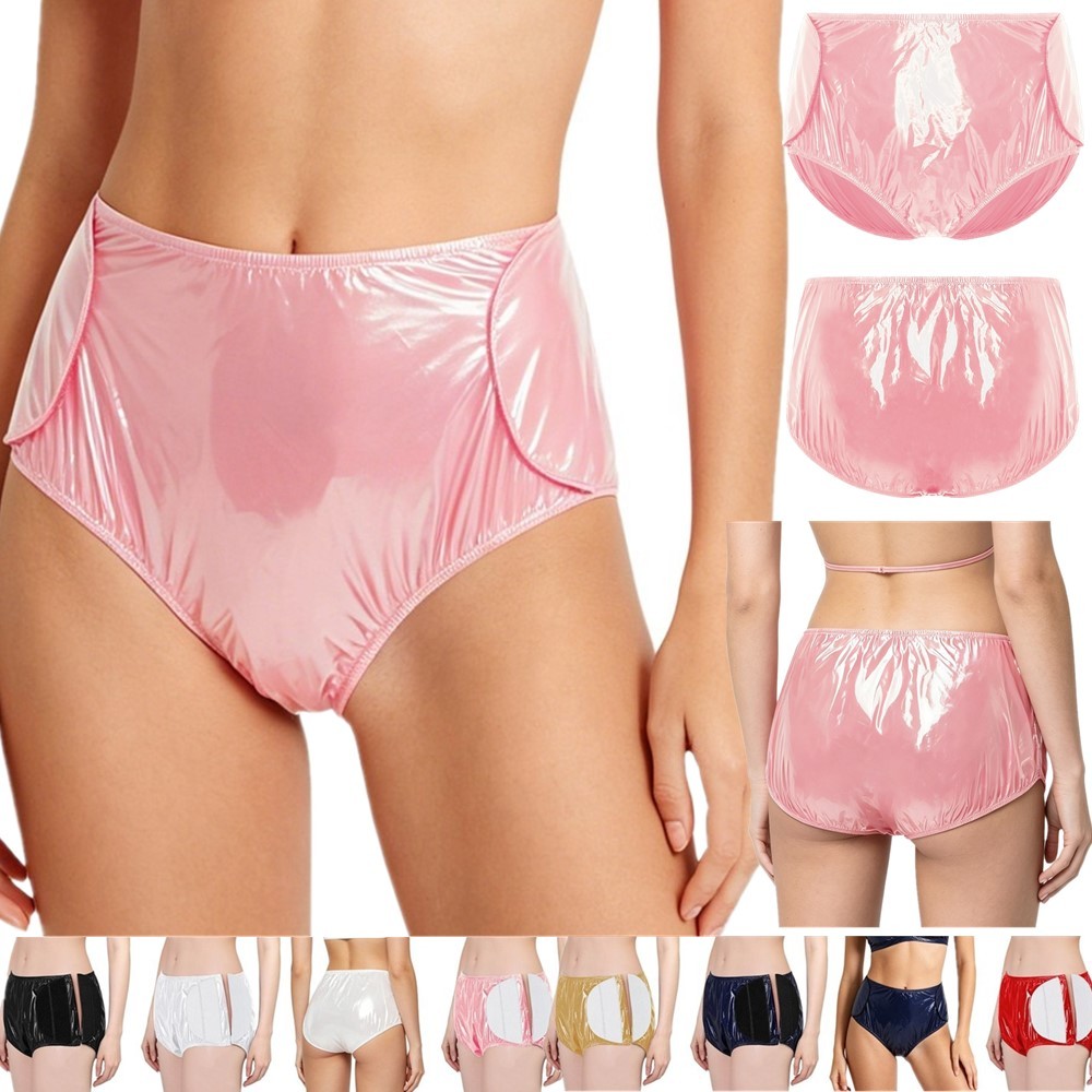 US Women Adjustable Waist Diaper with Stickers Tear Away Washable Underwear