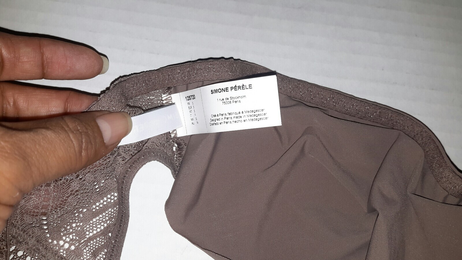 $45 Simone Perele Women’s Brown Comete Bikini Panty Size L