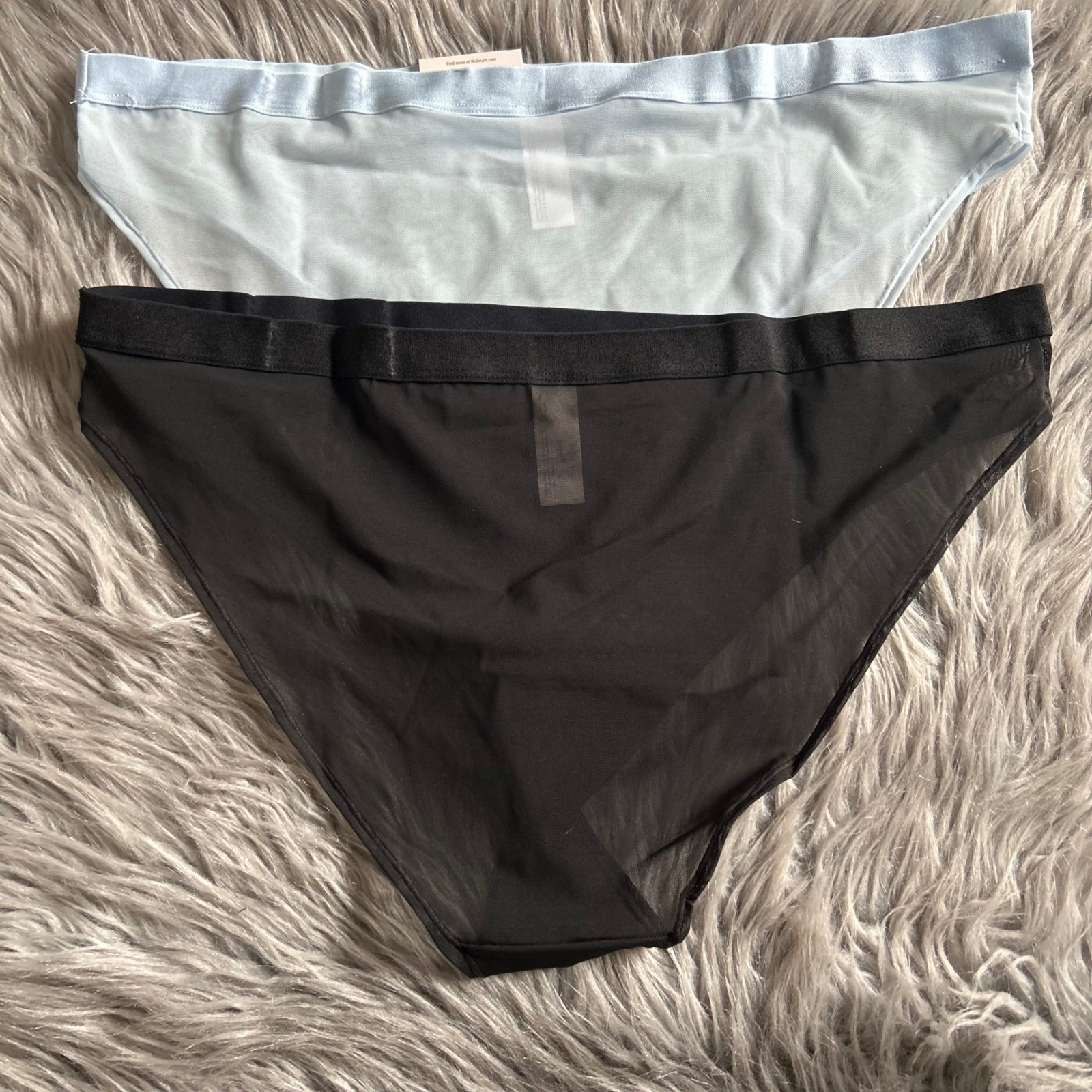 Joyspun Cheeky Underwear Womens Size XXL (20) Panty Black & Blue Panties