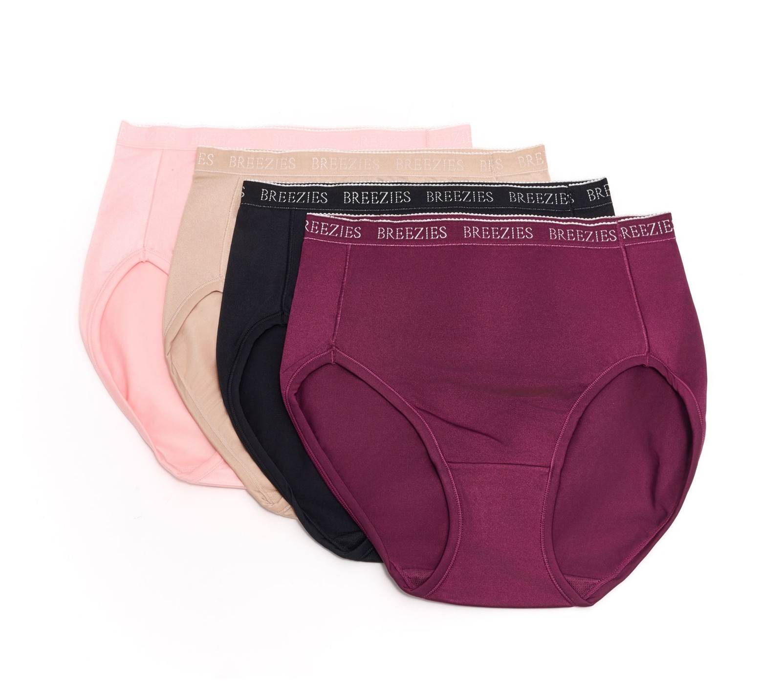 Gloria Vanderbilt Women’s Panties Sz L Breezies Nylon Microfiber Gray A287800