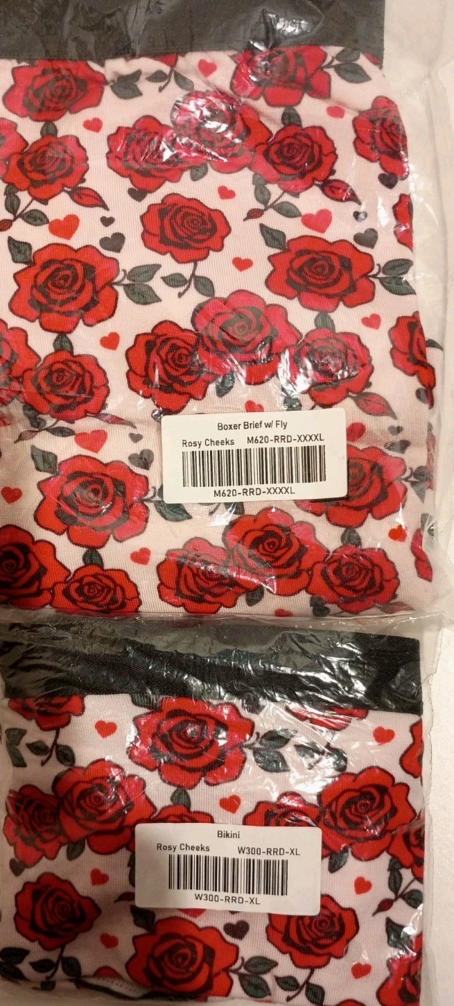 MeUndies Rosy Cheeks Patterned NWT Bikini Panties Size XL
