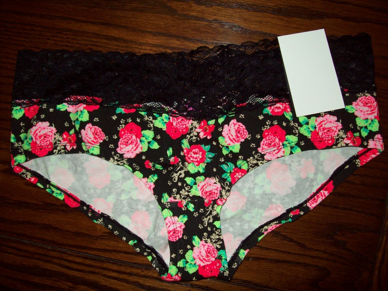 NWT MATERIAL GIRL COTTON SPANDEX LACE WAISTBAND BOYSHORT PANTIES MG322 FLORAL