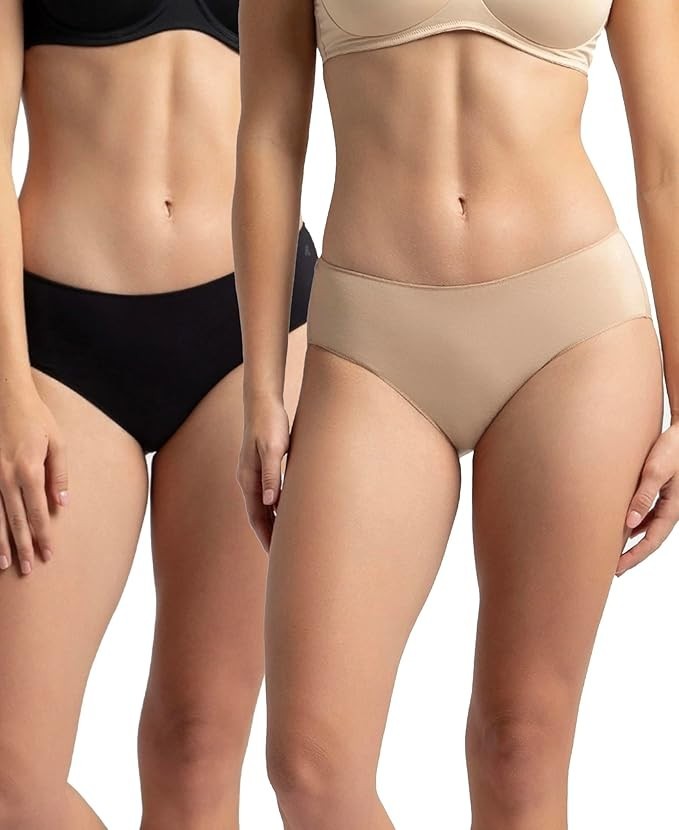 Jockey 1802 Women’s High Coverage Micro Modal Elastane Stretch Mid Waist Hipster