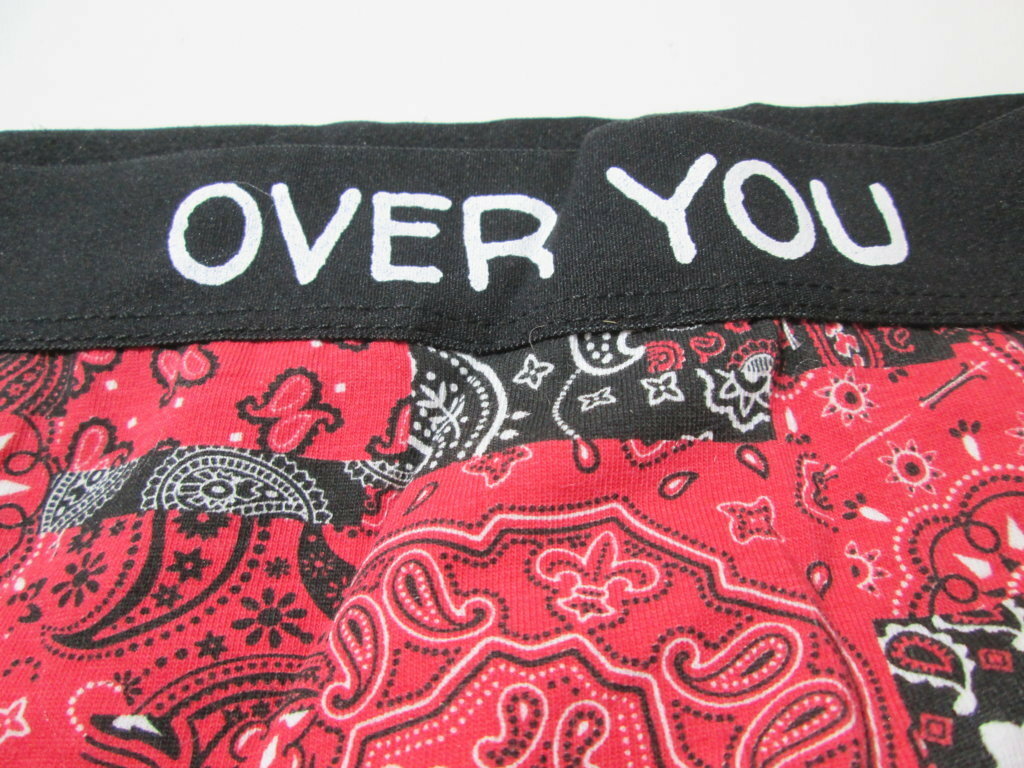Rue 21 Womens Size XS/S Panty Boyshort Red Paisley Stretch Lingerie