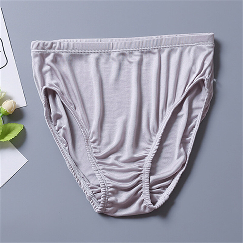 2pcs/lot Women Knitted Briefs Mulberry Silk Underwear Real Silk Lady Panties