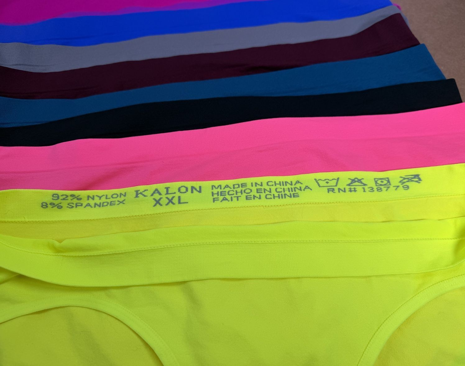 9 Pair NEW Women’s No Show Seamless Bikini Panties XXL Assorted Colors