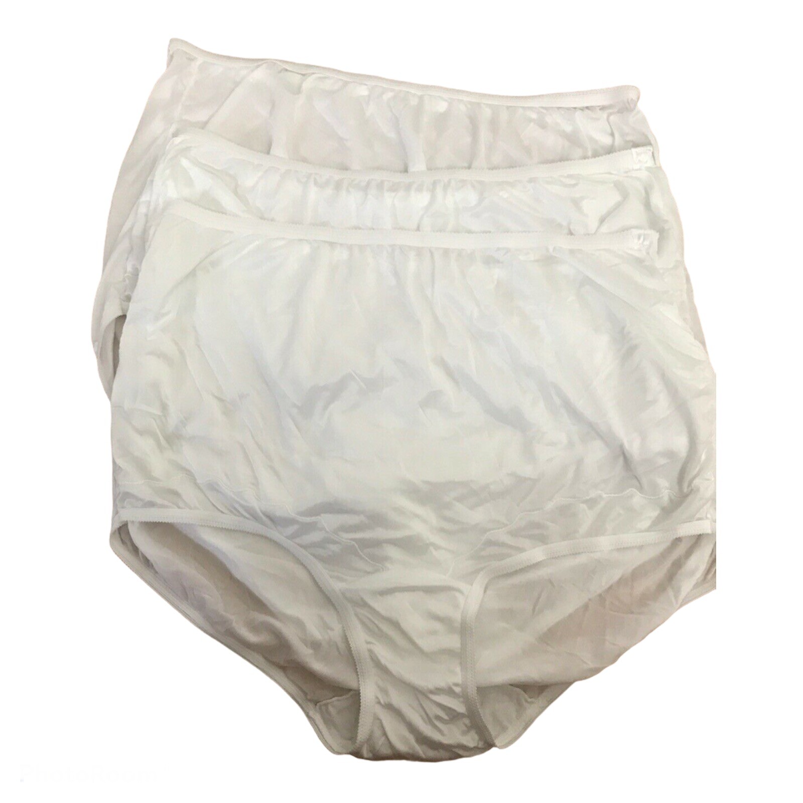 Vintage Dixie Bell White Briefs Sissy Panties Sheer Mushroom Gusset Sz 10/3
