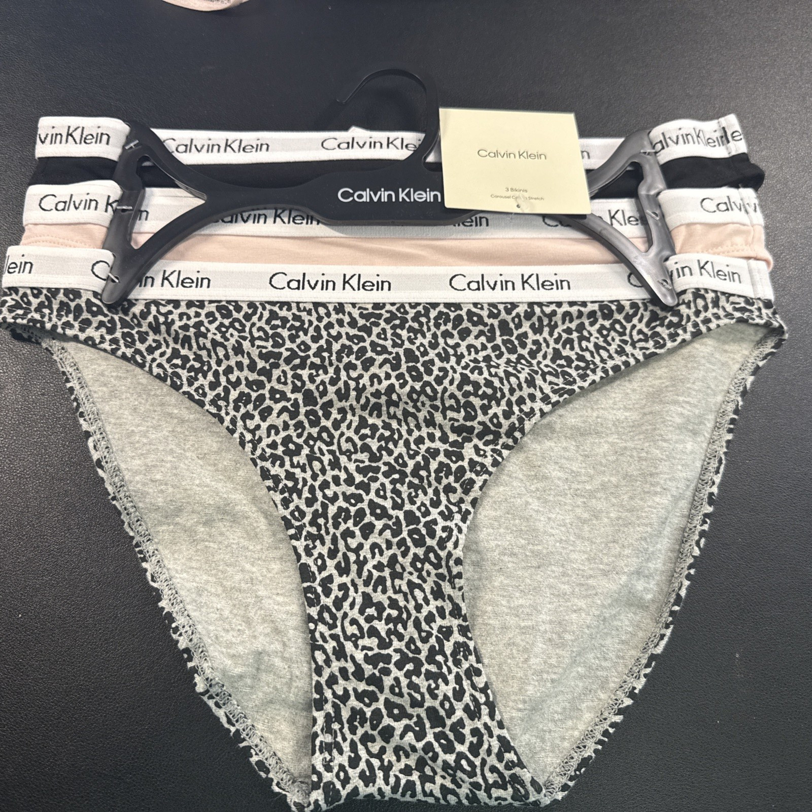 BIKINI 3 Pack – Calvin Klein Women (MEDIUM) Carousel Cotton Stretch QP1258R 036
