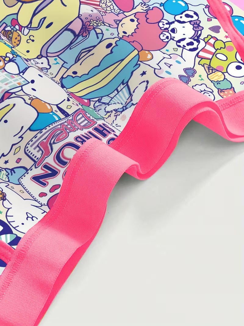 Sanrio Hello Kitty Tuxedo Sam Cartoon Cute Kawaii Boyshort Panties – Pack of 3