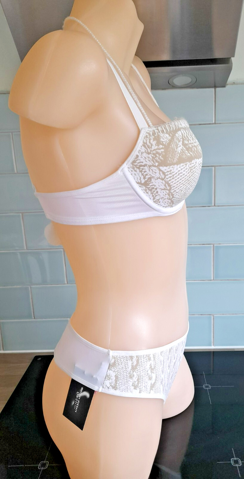 Marlies Dekkers Undressed WHITE Wool Patterned Thongboy 12203 S