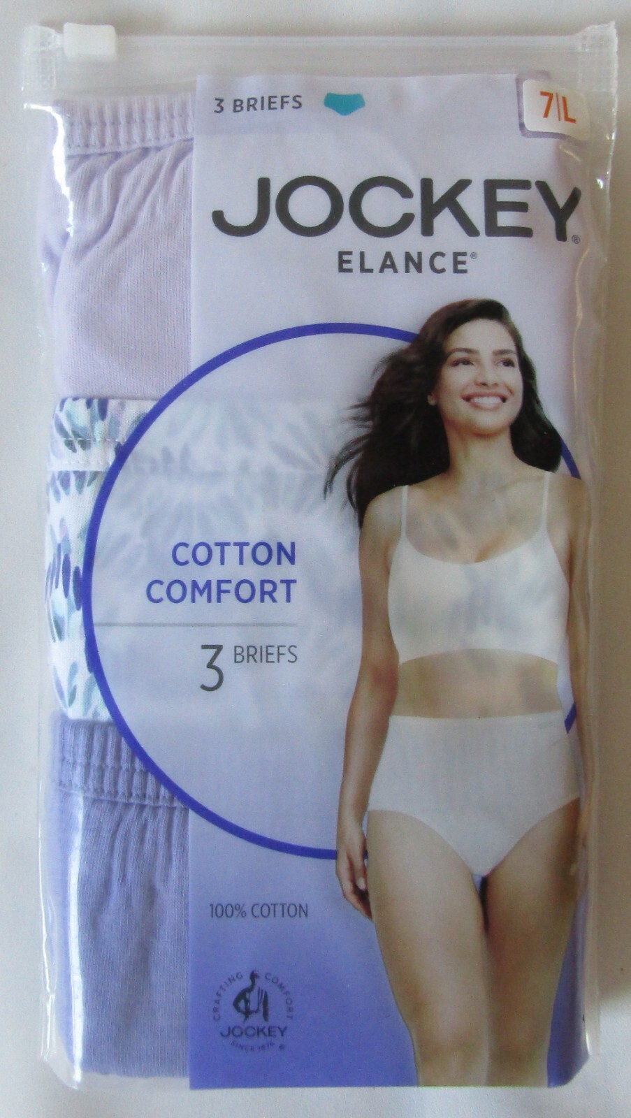 Jockey Elance 100% Cotton Brief Underwear – Women’s Size 7 Brand New