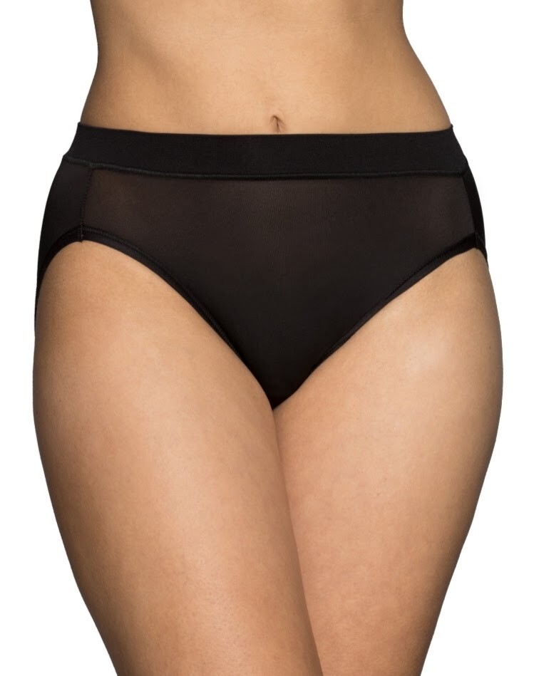 Vanity Fair PLUS Radiant 360 Comfort Soft Hi-Cut 3-Pk Wine, Beige, Black 2XL-5XL