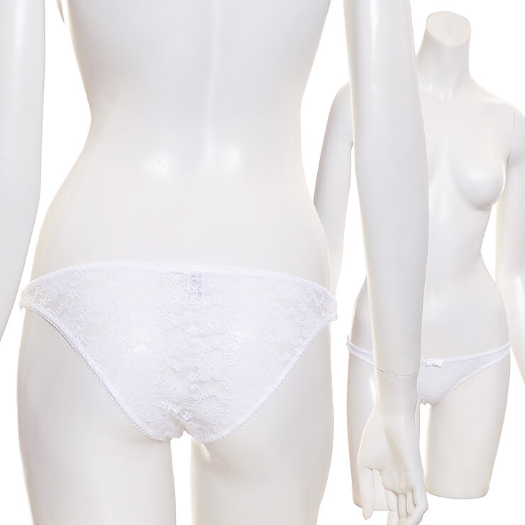 1 WAY Floral lace Briefs Bikini Panties Simple and stylish made in Japan T422