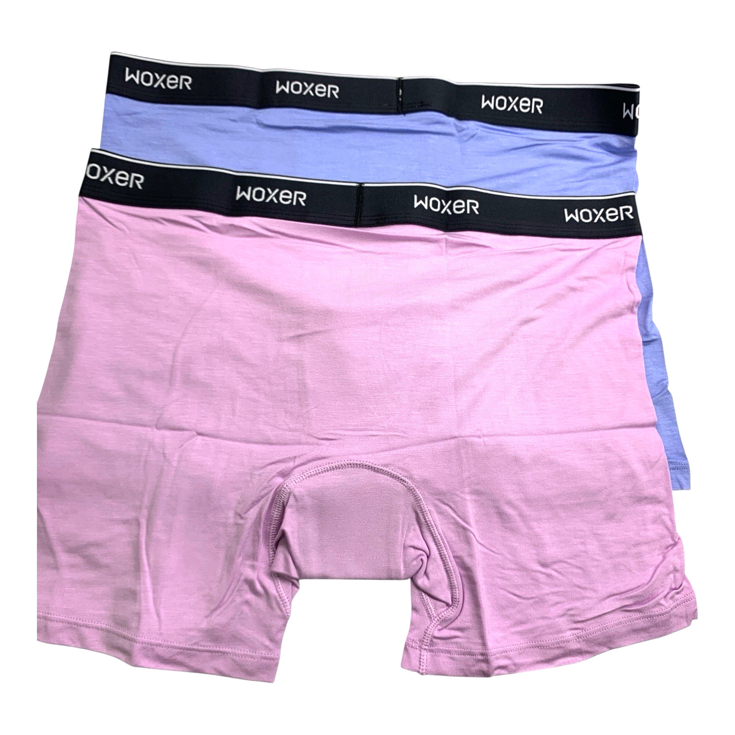 2 Pack Lot Womens Woxer Boxers-Cornflower Blue & Bubble Color