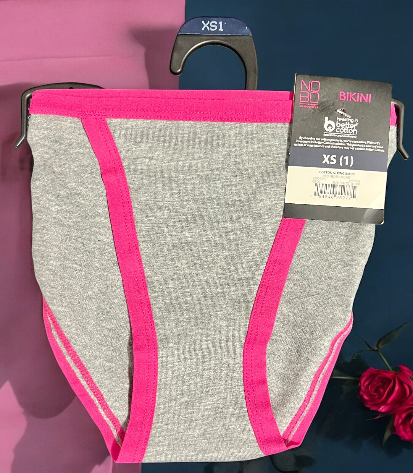 Women’s NOBO No Boundaries Cotton String Bikini XS-XXL Panties Underwear NWT