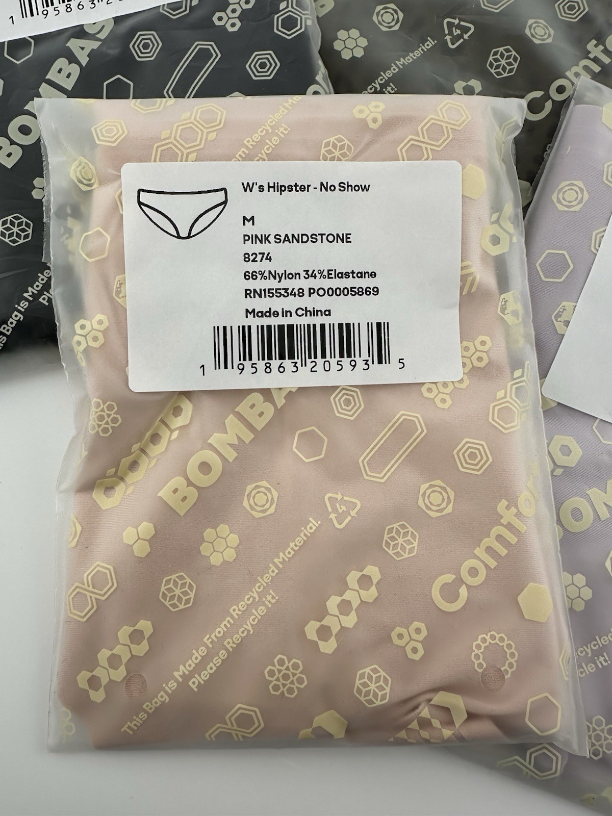 NWT Bombas Women Hipster No Show Panties Size M 8274 Mixed Colors 1 Print 5 PRs