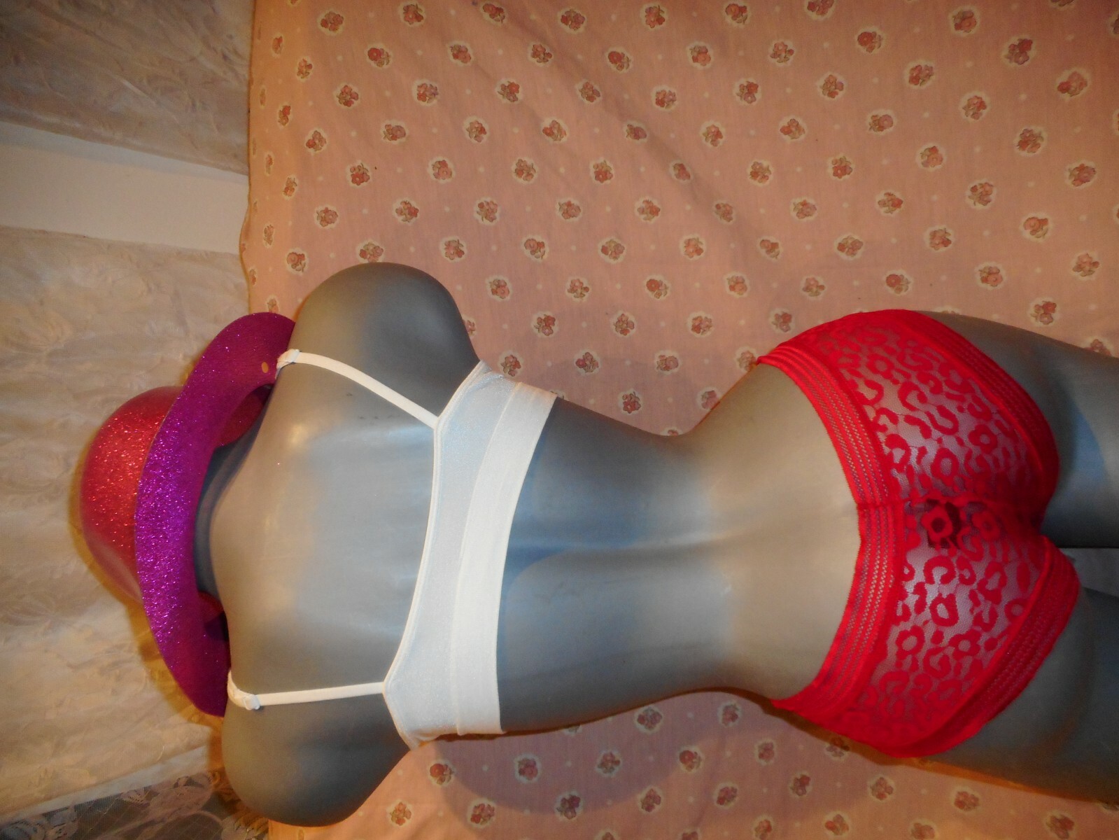 Frederick’s Of Hollywood Red Demi Leopard Panty Sizes Medum & Large