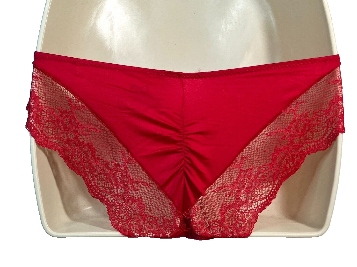 NWT 2-Pack Maidenform S Comfort Devotion Lace Back Tanga Underwear 40159 Red