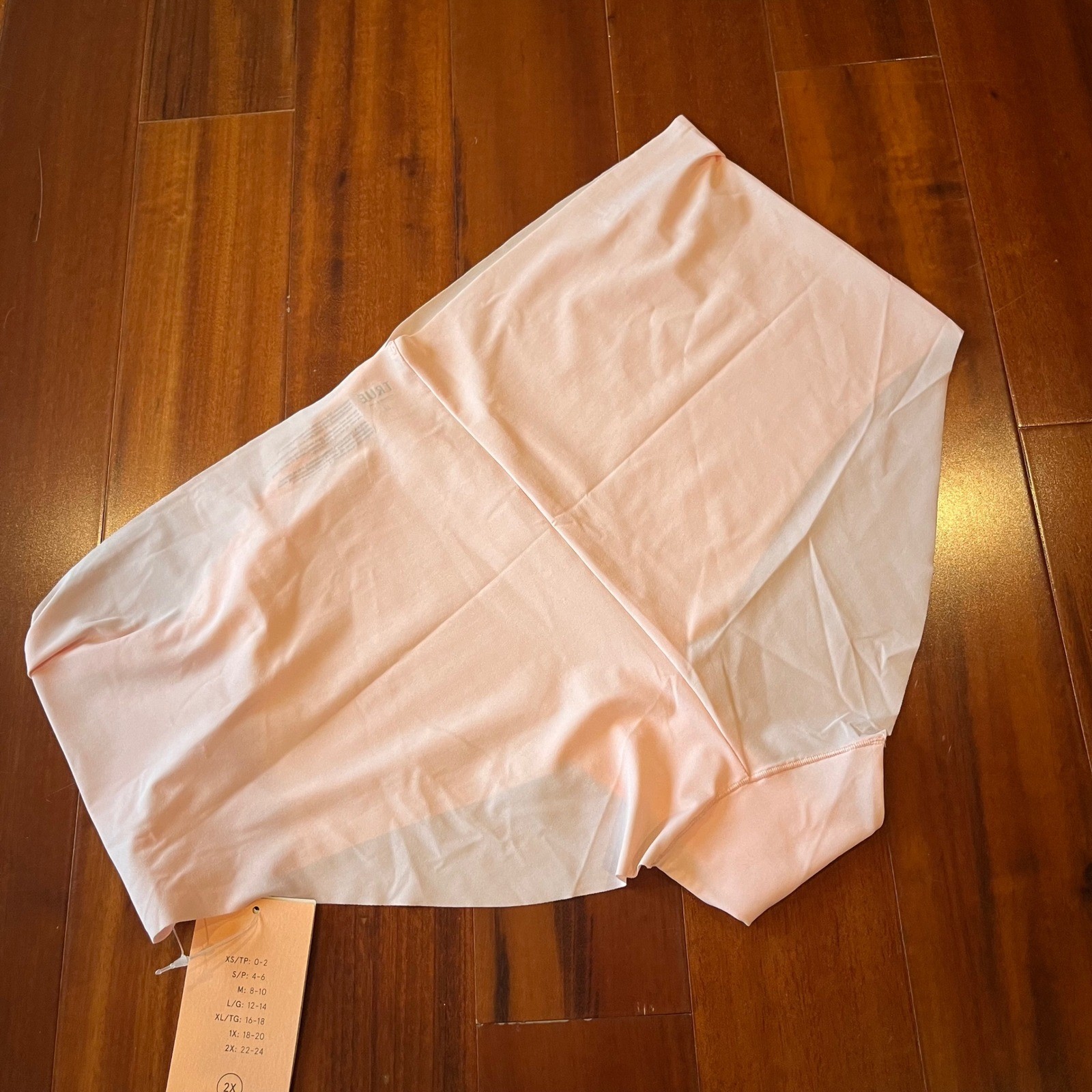 True & Co Boyshort Underwear Panty Seamless Pale Pink Intimates New Plus Size 2X