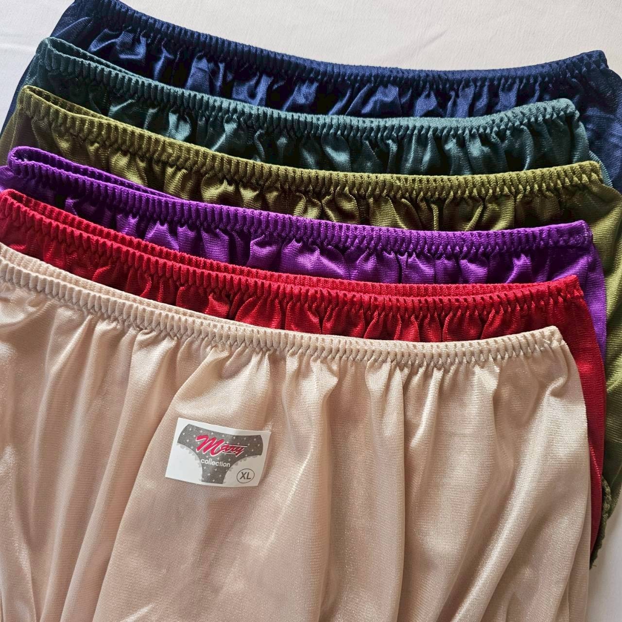 6pcs Granny panties Underwear Nylon Woman Man Soft Briefs High Waist 36″-42″ XL