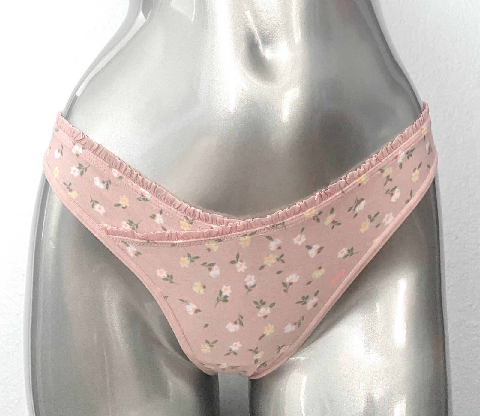 PINK Victoria’s Secret Thong Panty Chalk Rose Floral Sexy XS S M L XL