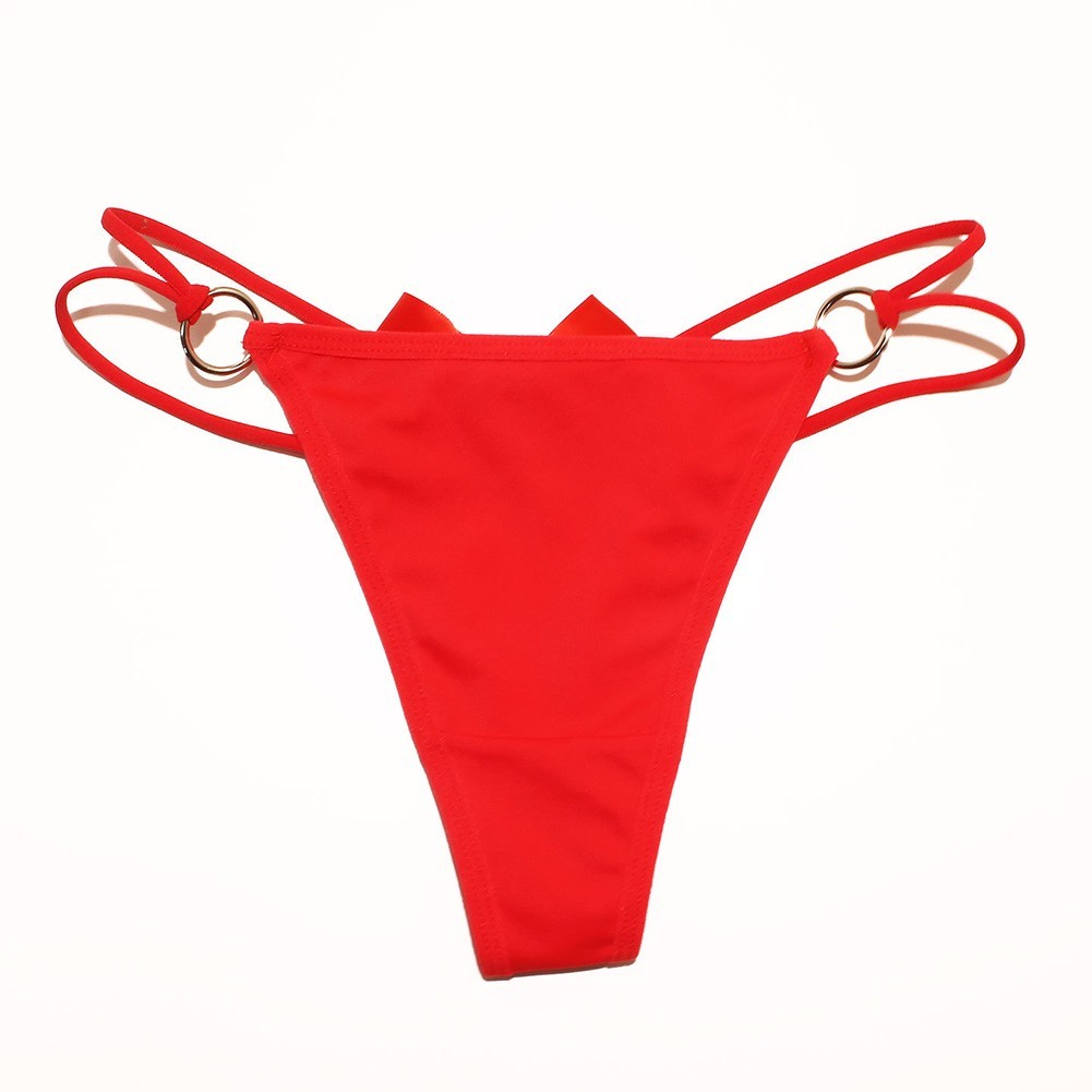 Hollow G String Thong for Women Low Rise Breathable Panties Nylon Spandex Blend