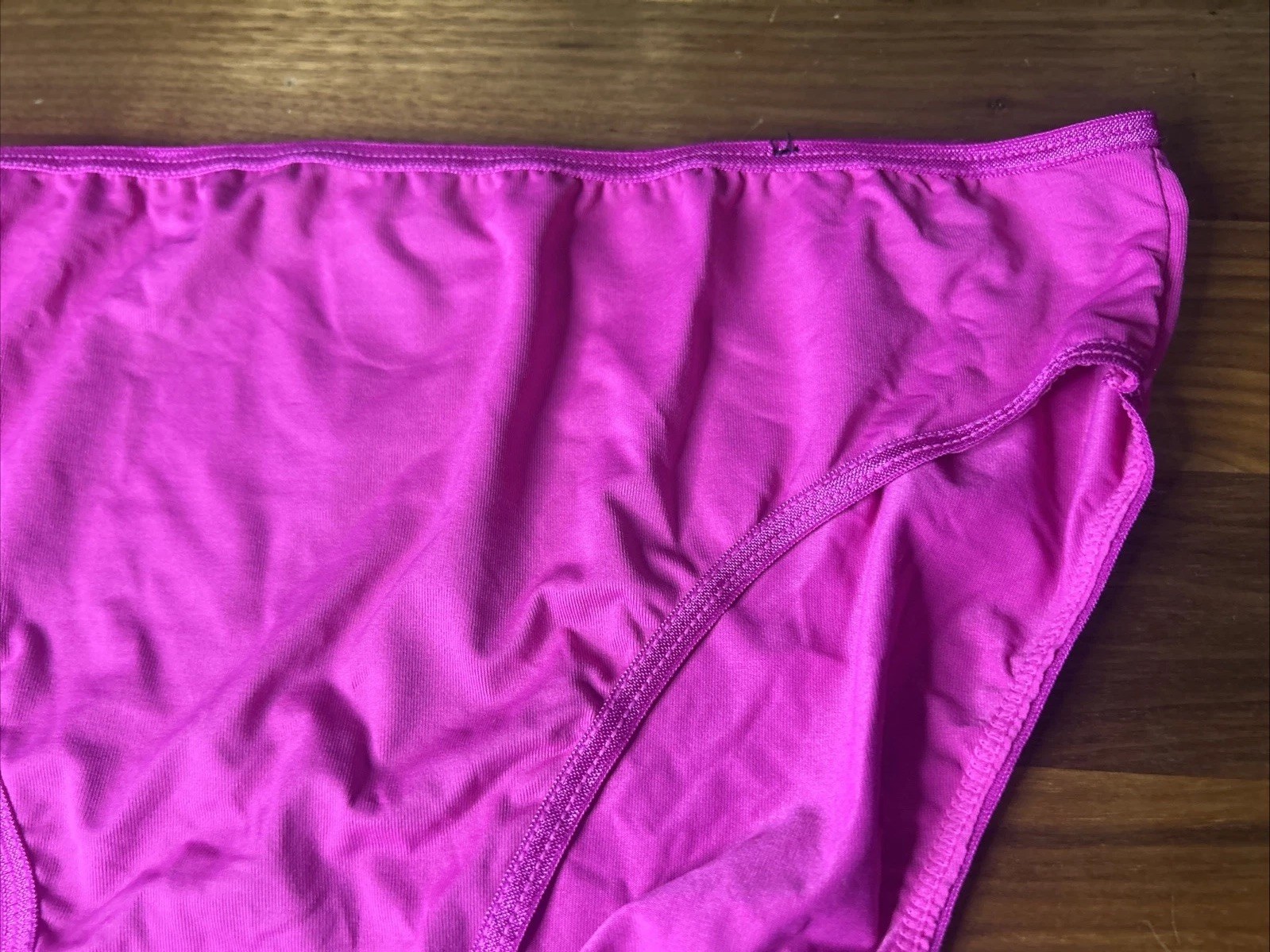 Vtg Delicates Sz 7 Satin Tactel Nylon Panties Second Skin Y2K Pink Silky Smooth