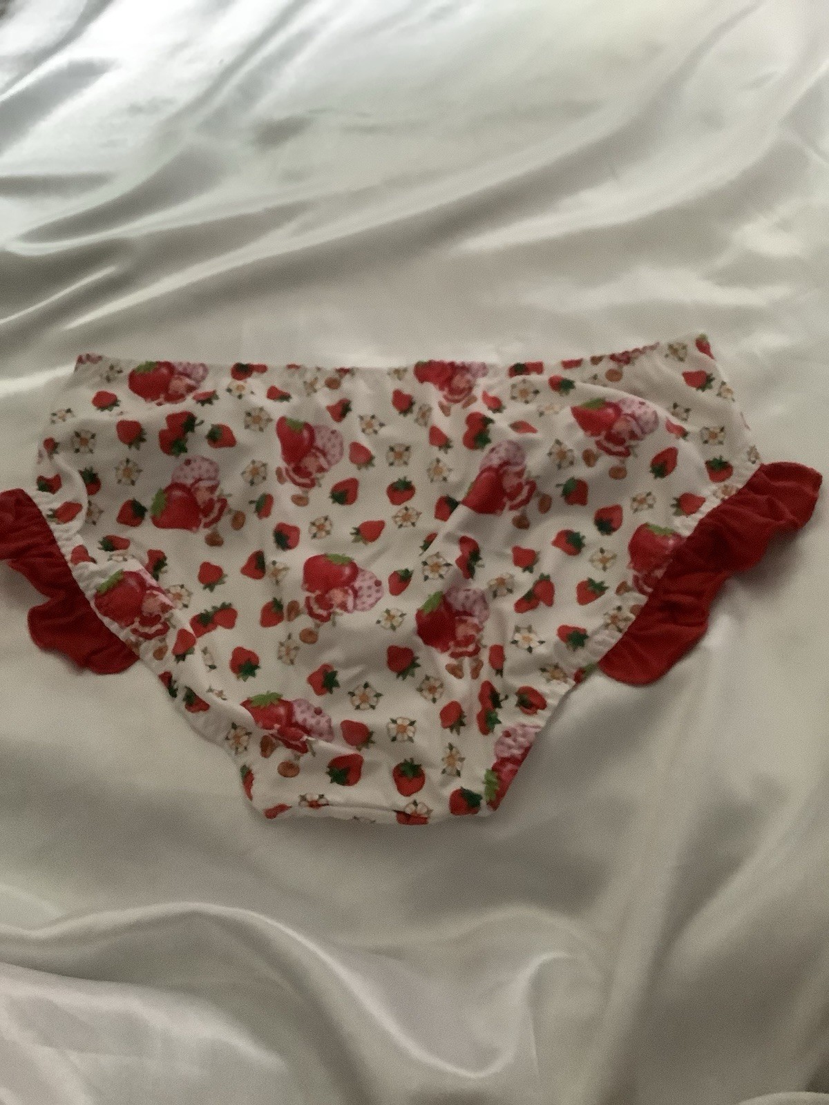 Strawberry Shortcake Licensed Women’s Teen Kawaii Bikini Panties Ruffle Large
