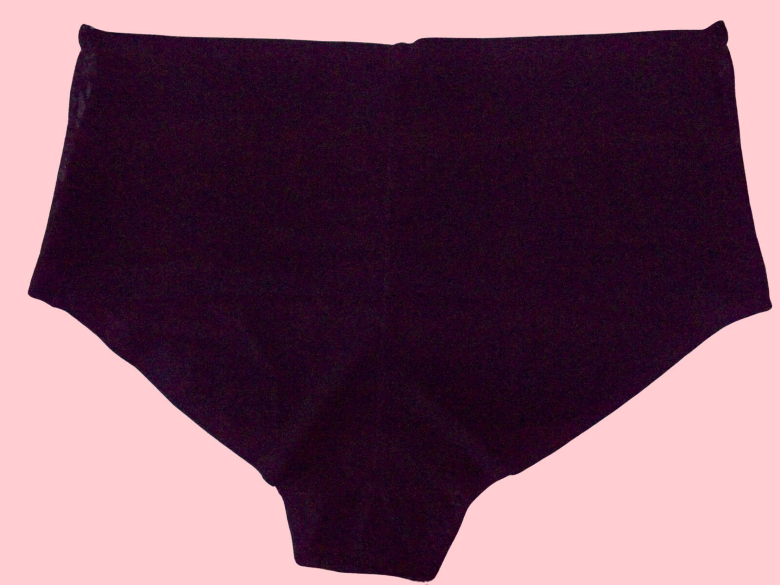 M Black Floral Lace Front NOSHOW Victorias Secret High Waist Midi Brief Panty