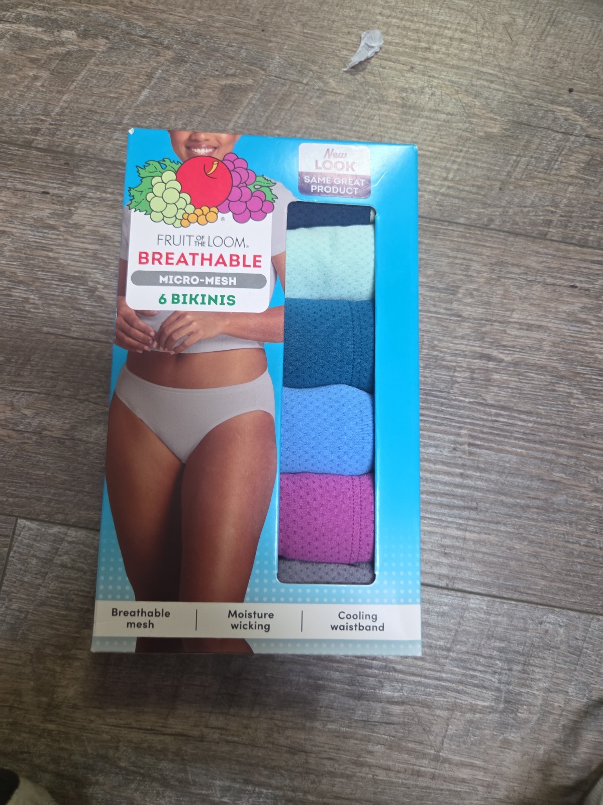 Fruit of the Loom Breathable Micro-Mesh Bikini Underwear Size 9 (2XL) Pack Of 6