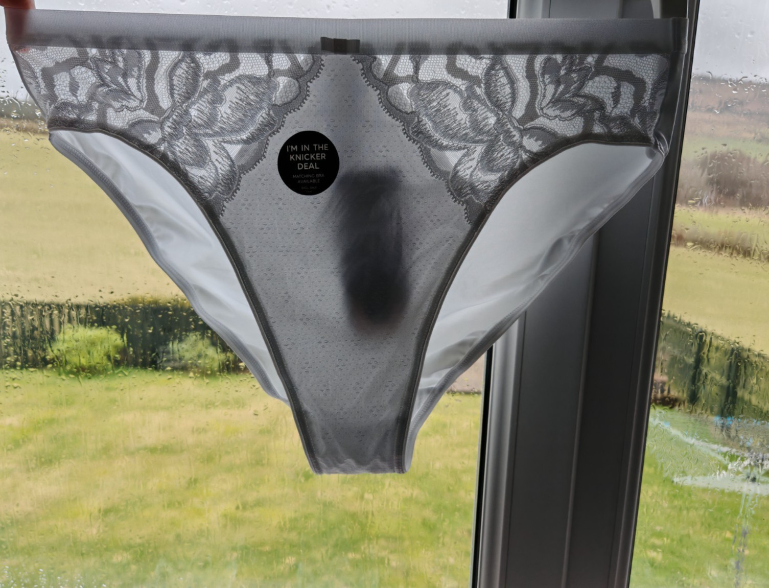 M&S Wild Blooms White High Leg Knickers Size 16